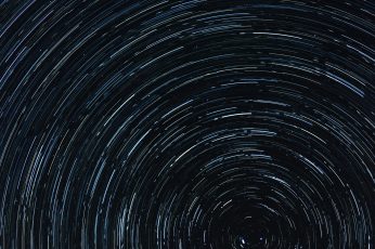 Time-lapse photography of star