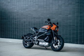 Black and orange motorcycle