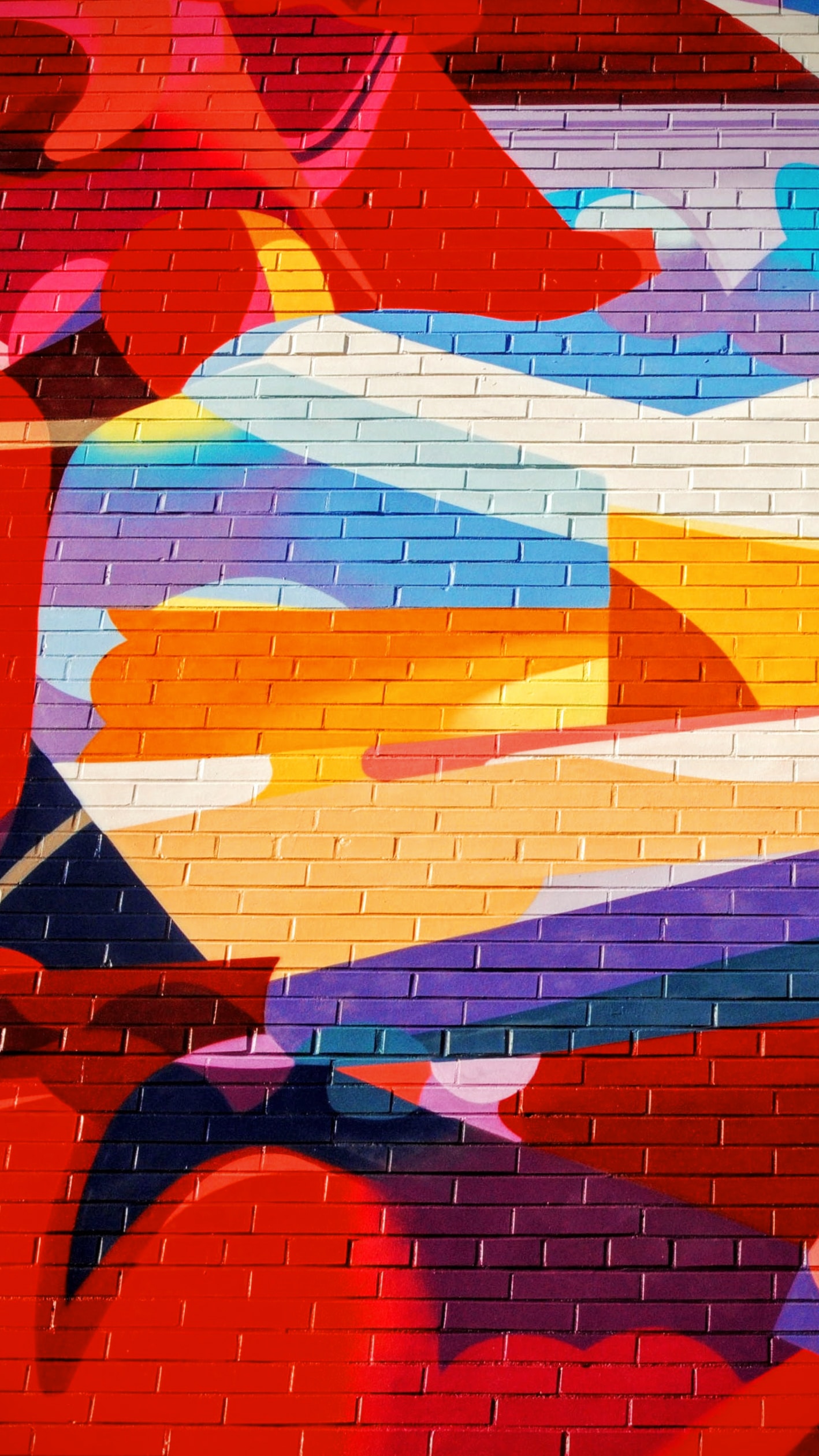 wallpaper Multicolored mural painting