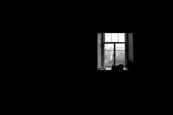 Window inside dark room