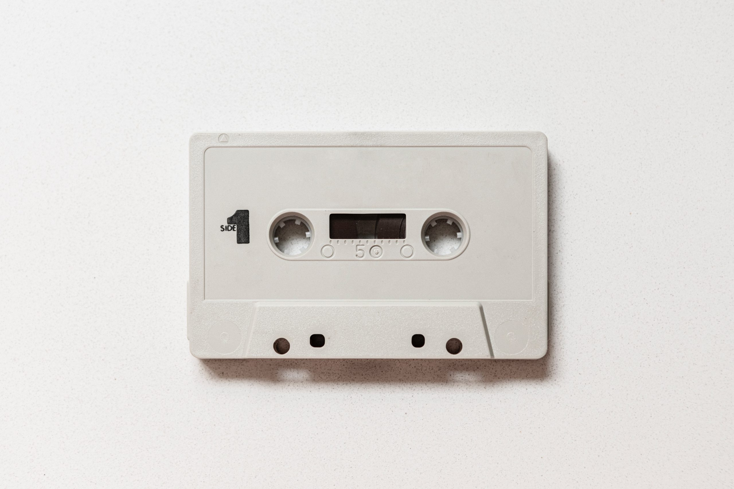White cassette tape