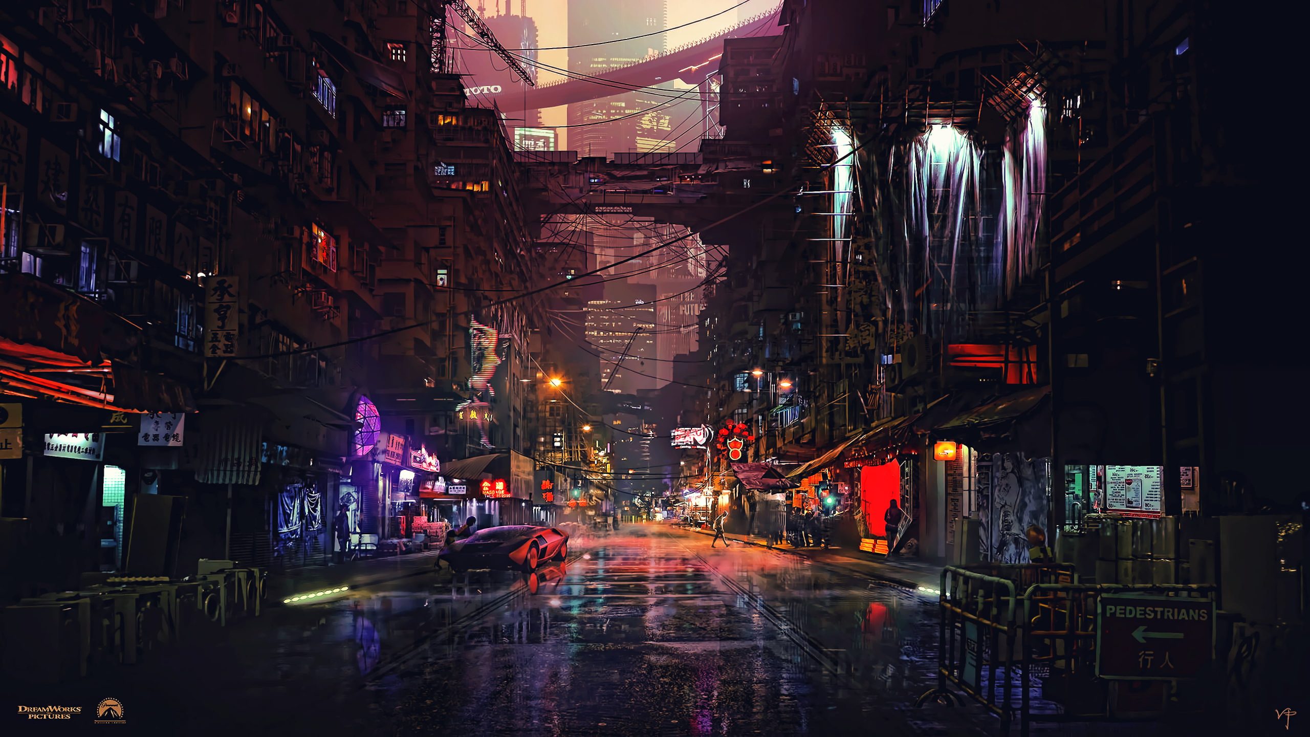 City Lights Wallpaper, Car Video Game Background, Night, Futuristic City -  Wallpaperforu