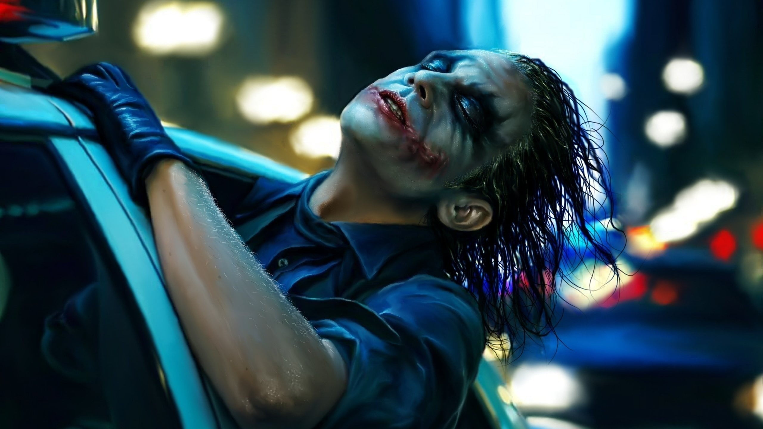 The Joker screengrab movies The Dark Knight Batman Heath Ledger wallpaper