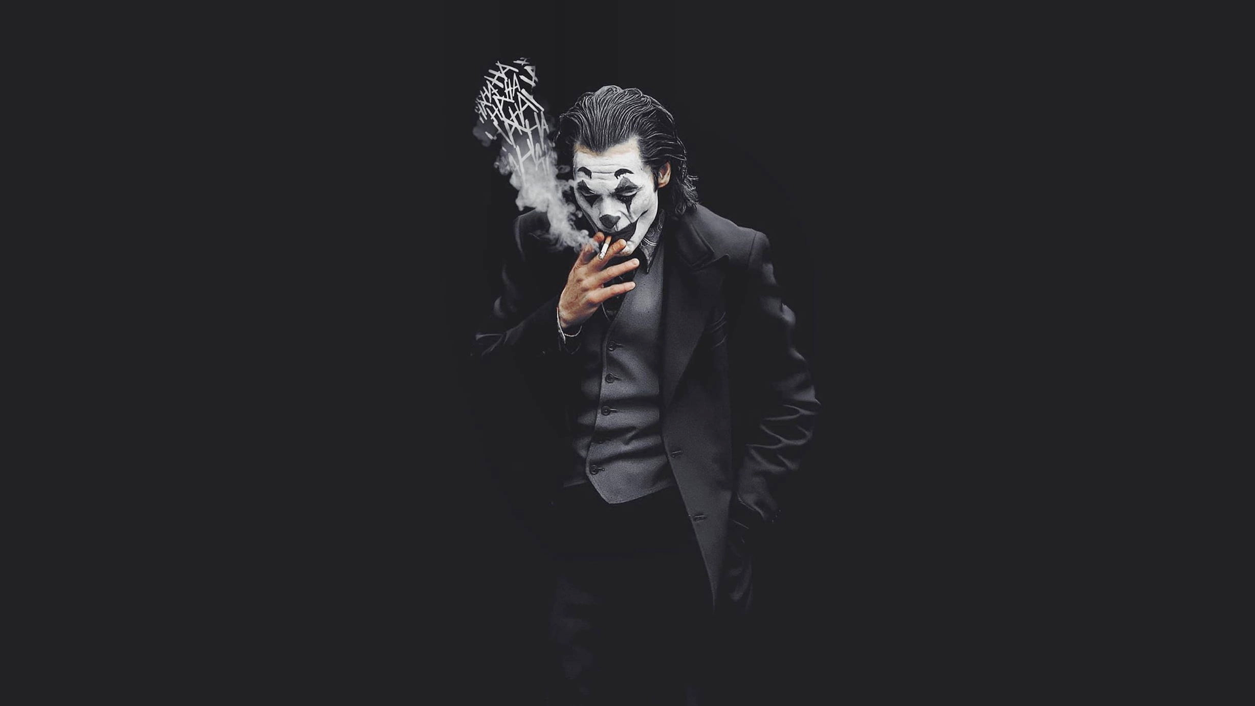 Joker black DC Comics Batman Joaquin Phoenix movie characters wallpaper