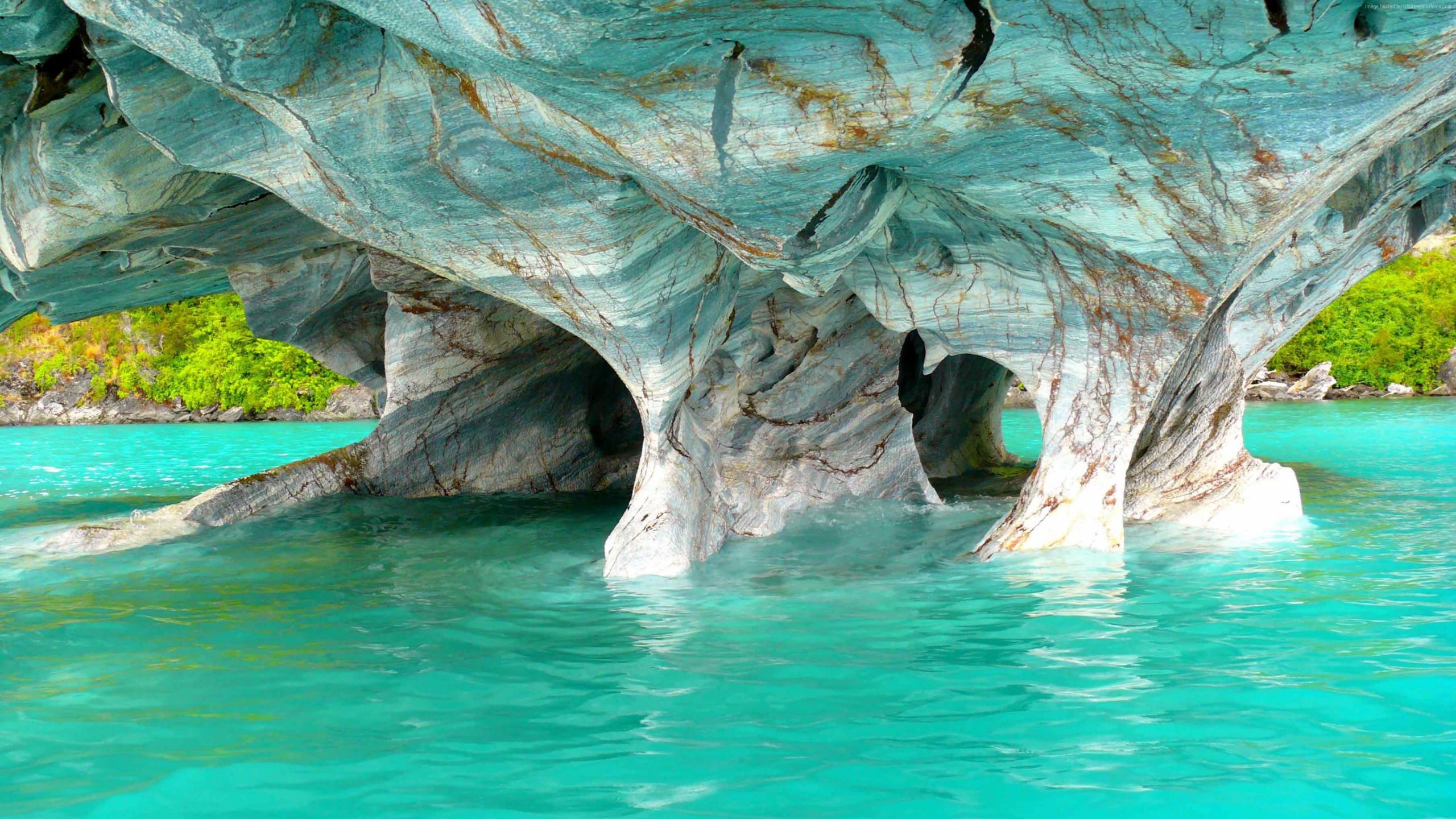 Body of water, vacation general carrera lake marble cave marble wallpaper