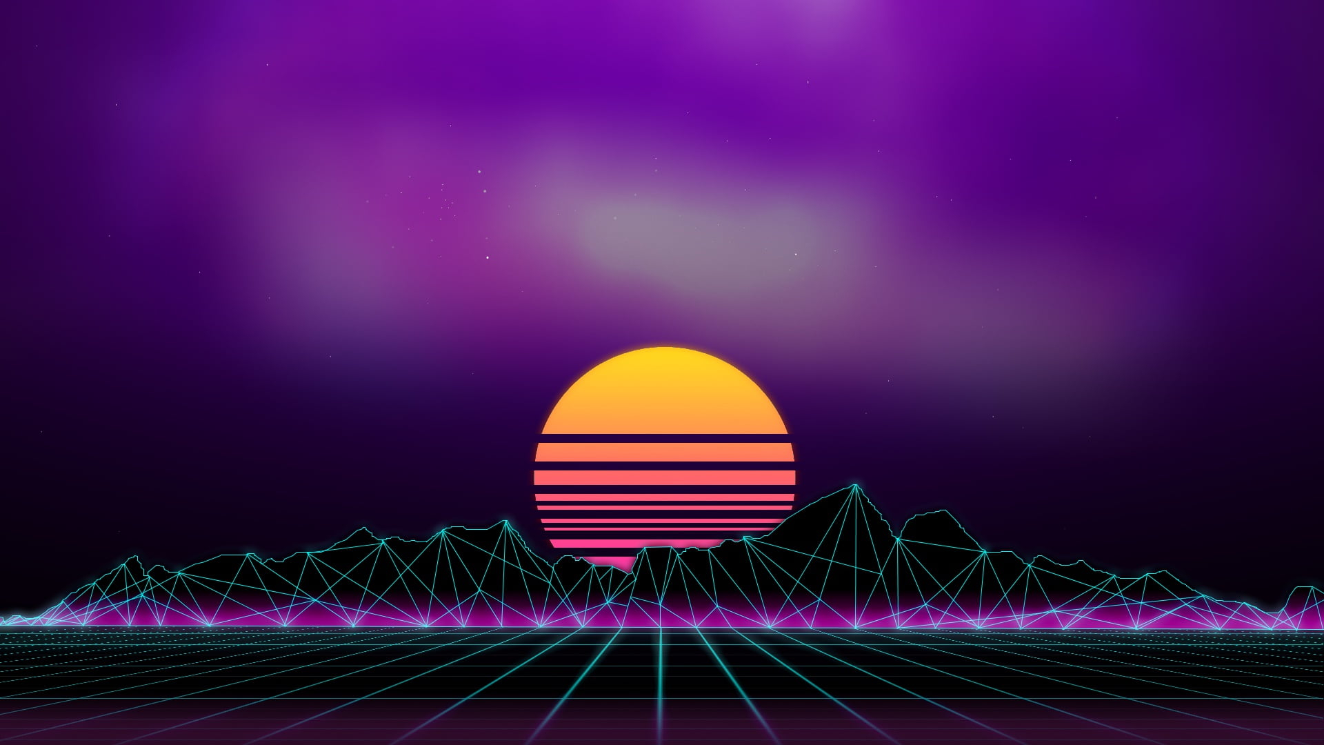 Music, Background, 80s wallpaper, Neon, 80's, Synth, Retrowave, Synthwave