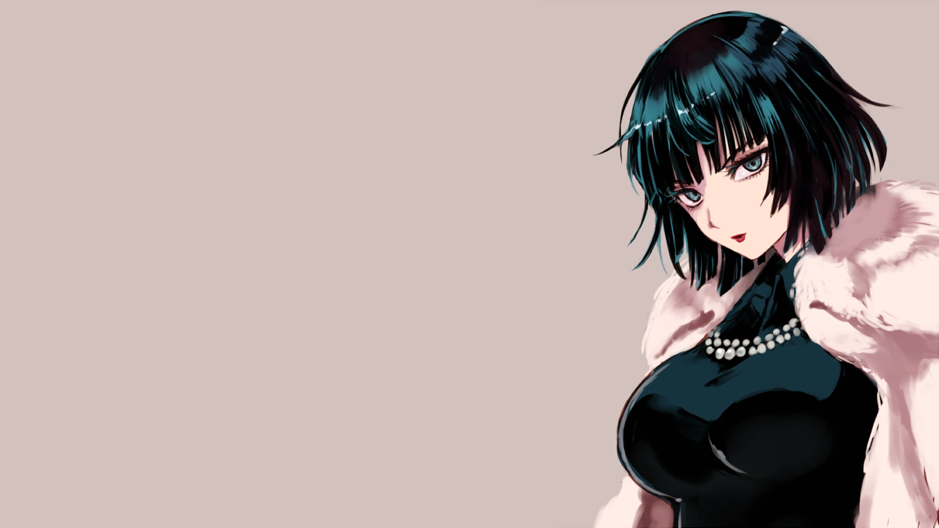Black-haired female anime character, anime girls, Fubuki, One-Punch Man wallpaper