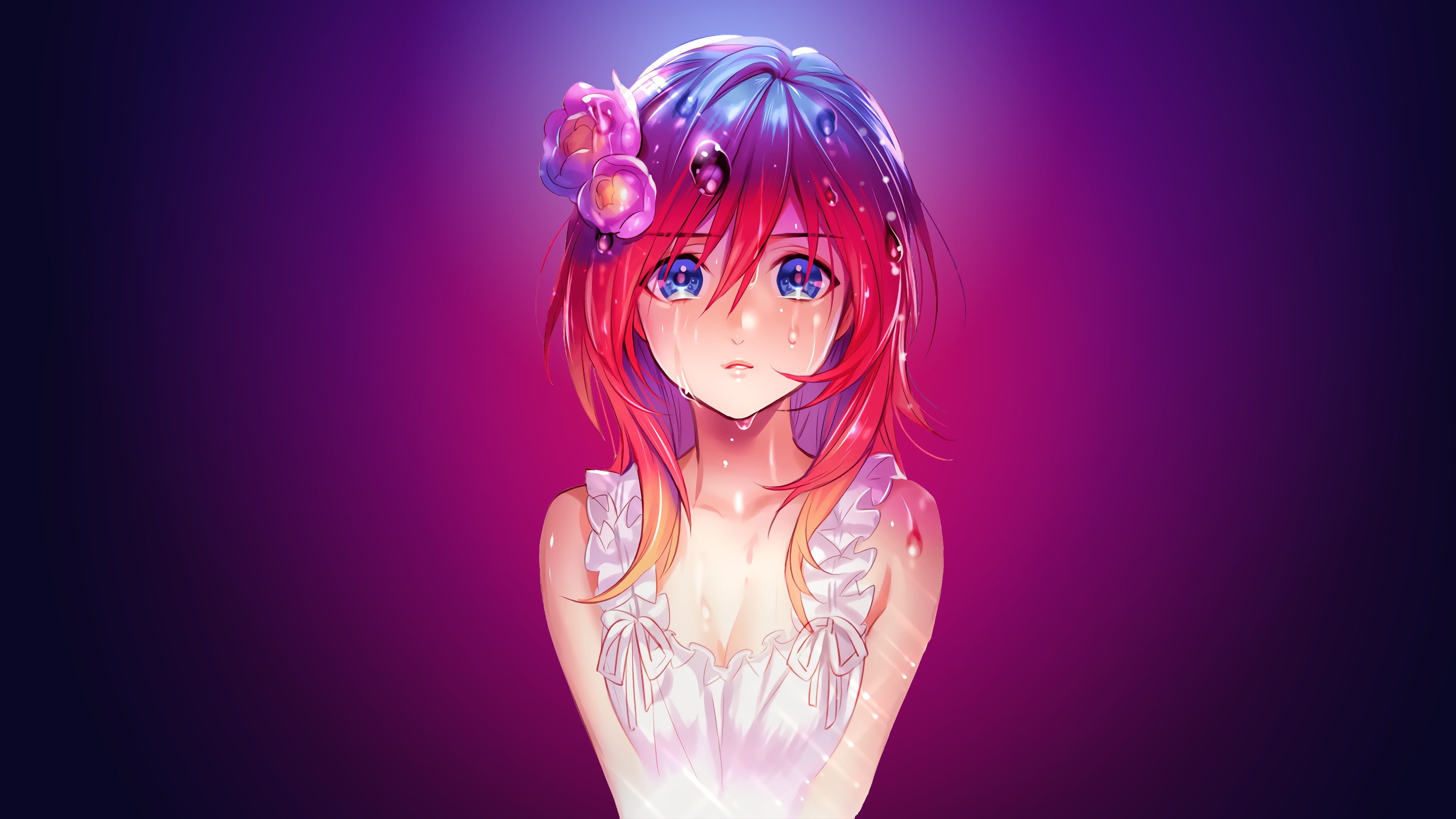anime girl red hair character by chiich4n on DeviantArt