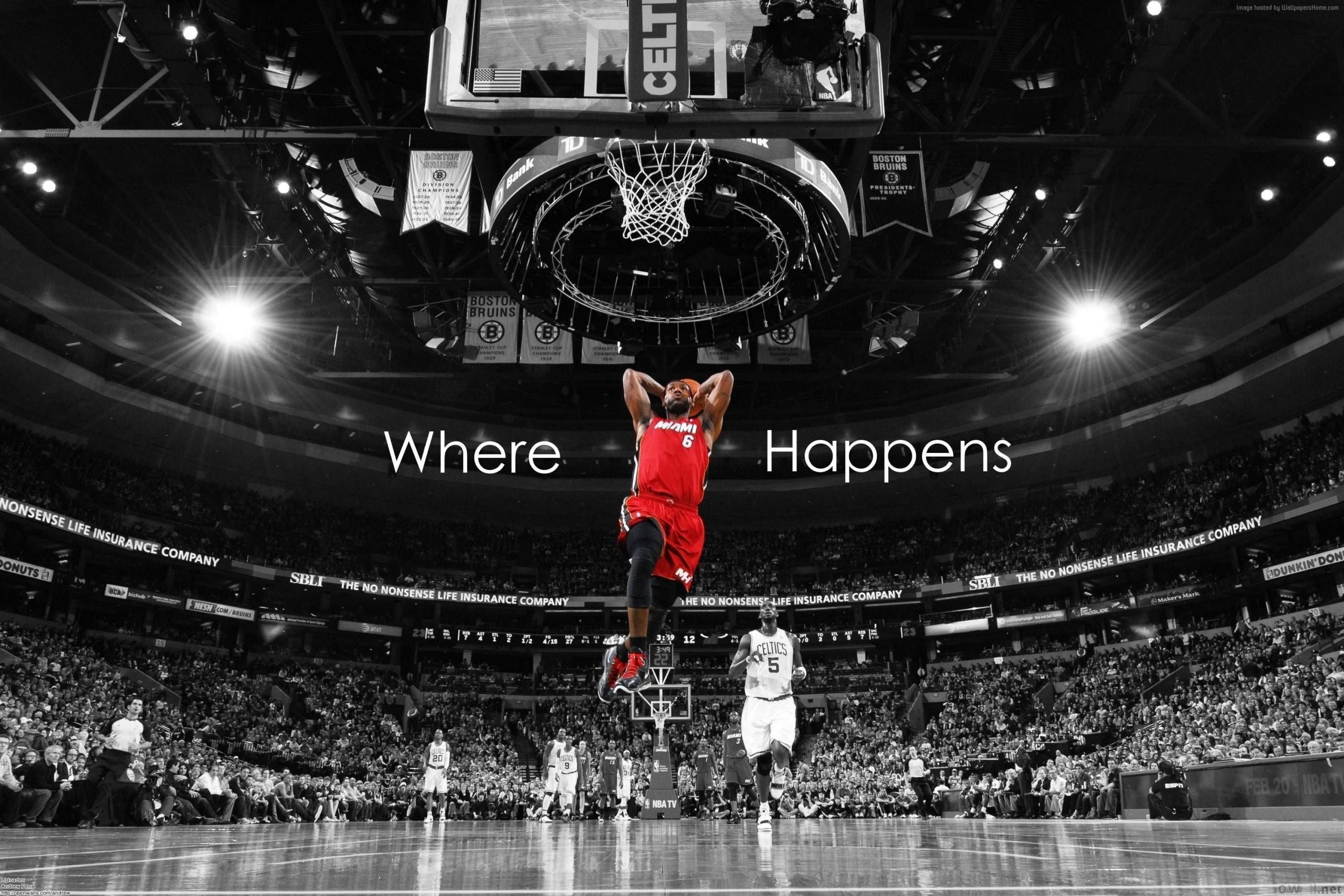basketball wallpaper, NBA, 4K, LeBron James, Miami Heat