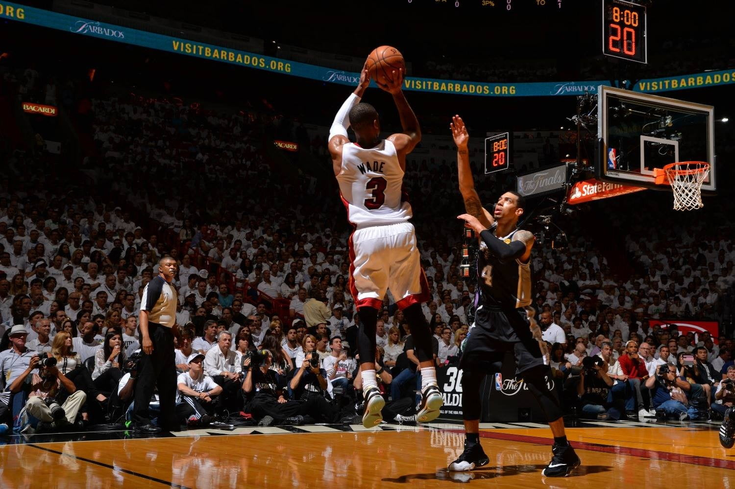 NBA wallpaper, Miami Heat, San Antonio Spurs, basketball, Dwyane Wade