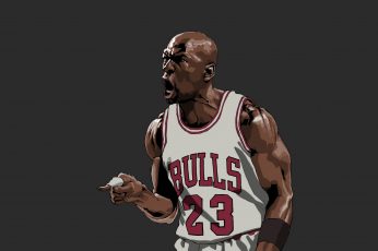 Michael Jordan illustration, NBA wallpaper, athlete, studio shot, one person
