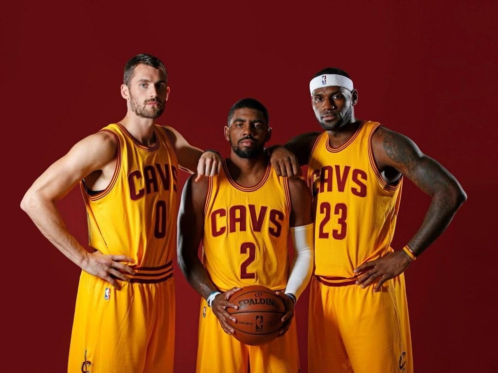 Three Cavs NBA players photo, basketball wallpaper, sports, LeBron James