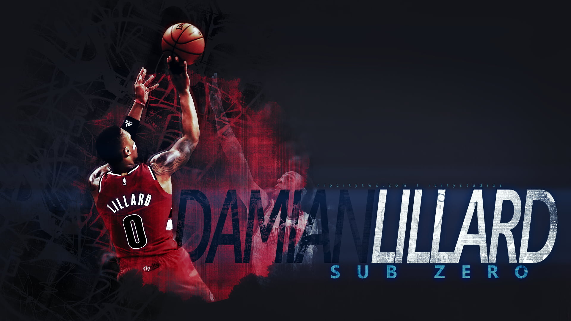 Damian Liliard NBA player illustration wallpaper, Damian Lillard, basketball