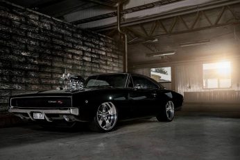 Wallpaper black muscle car, Fast and Furious, Dodge Charger, muscle cars