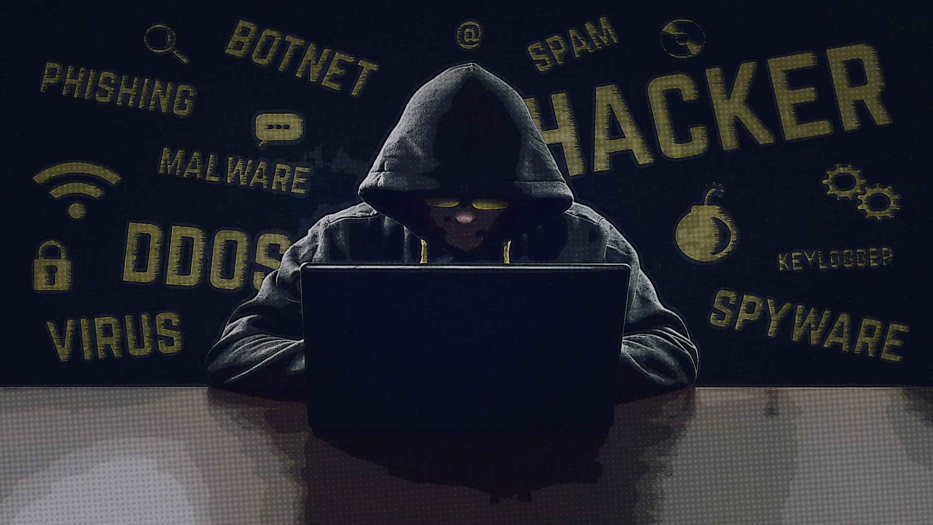 Wallpaper black laptop computer, hacking, hackers, Anonymous, communication