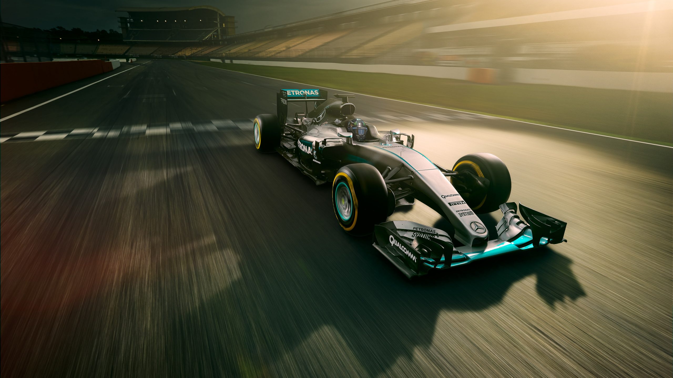 Mercedes AMG Petronas F1 Car 4K wallpaper