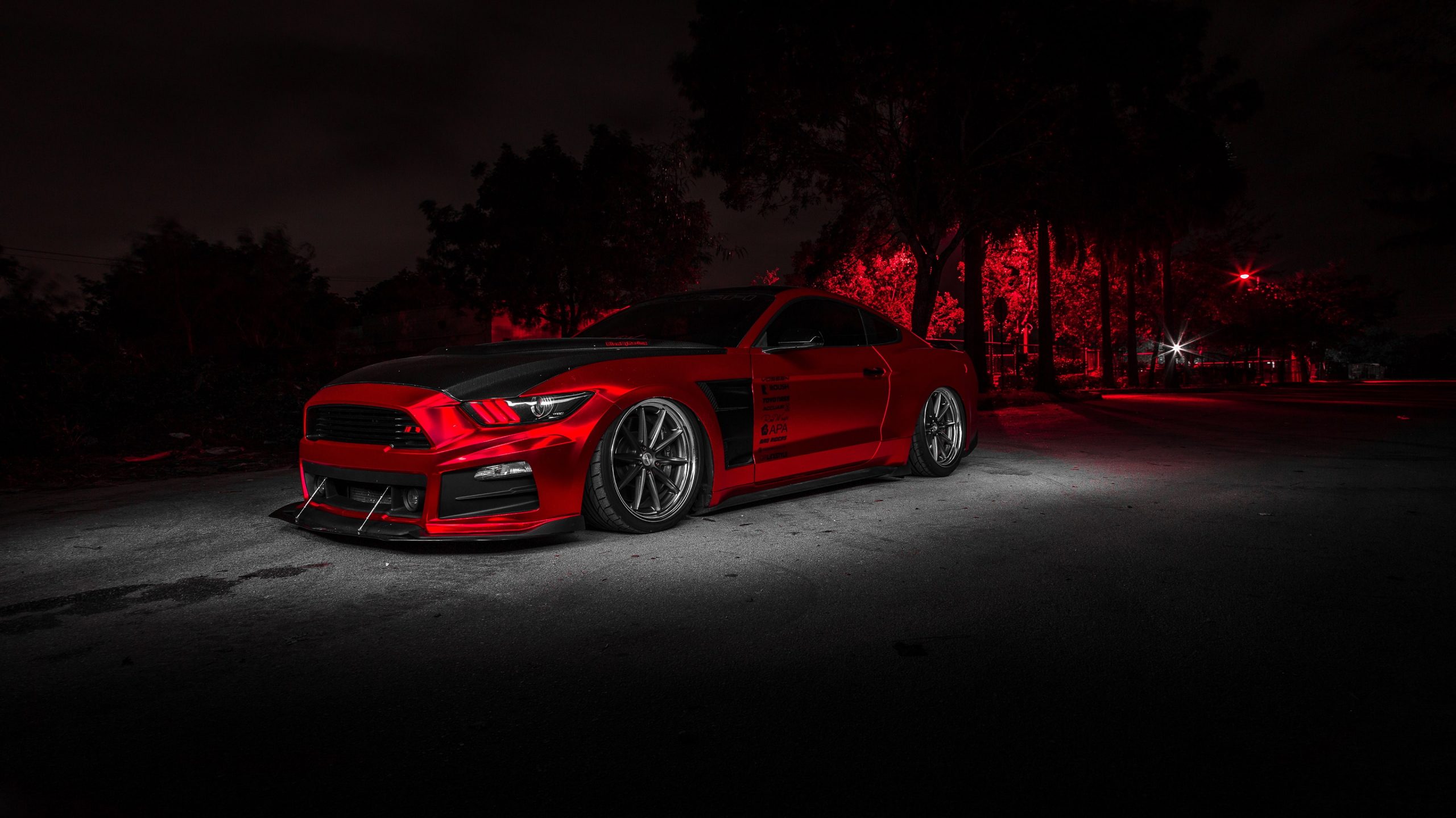 Wallpaper Red car, design, ford mustang, automotive design, vehicle, sports car