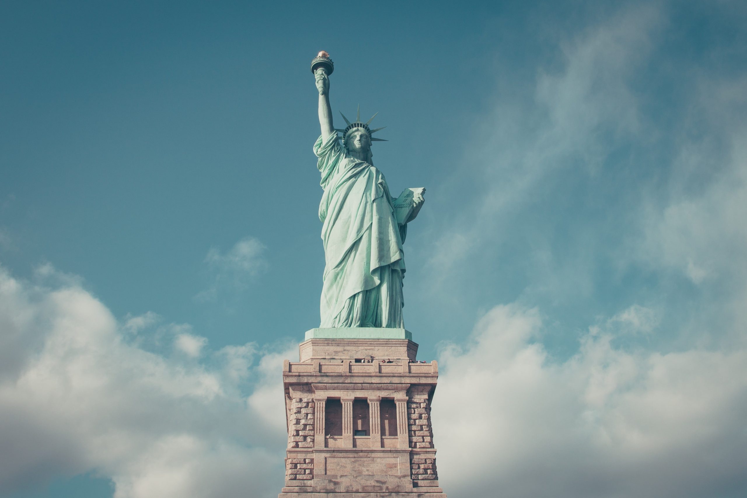 Statue of Liberty wallpaper, New York, New York City, USA, sky, sculpture