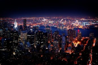 New York City Night View Hd Wallpaper