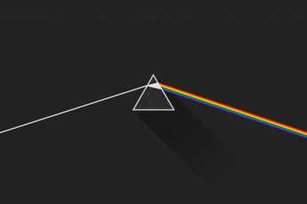 Wallpaper Pink Floyd, The Dark Side of The Moon, triangle shape, multi colored
