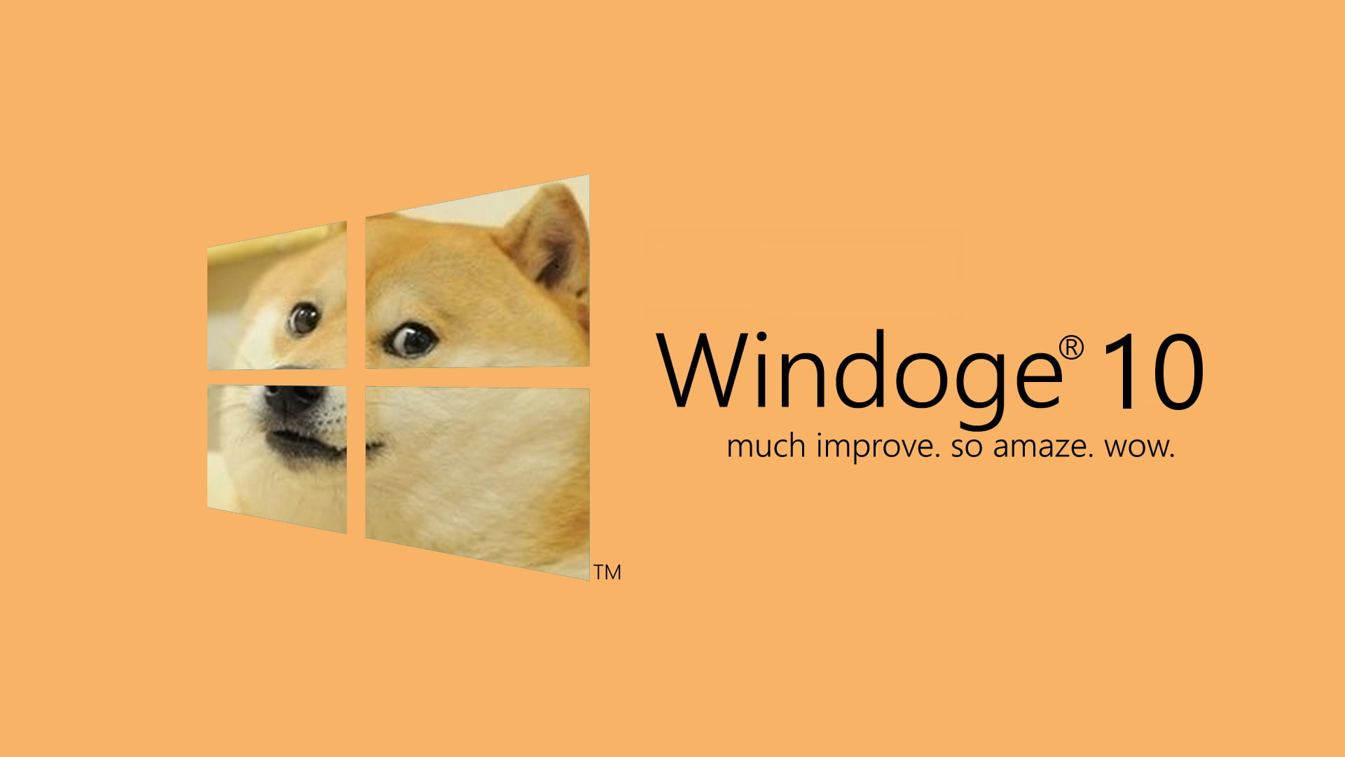 Windoge 10 logo, Microsoft Windows, Windows 10, memes, text, colored background