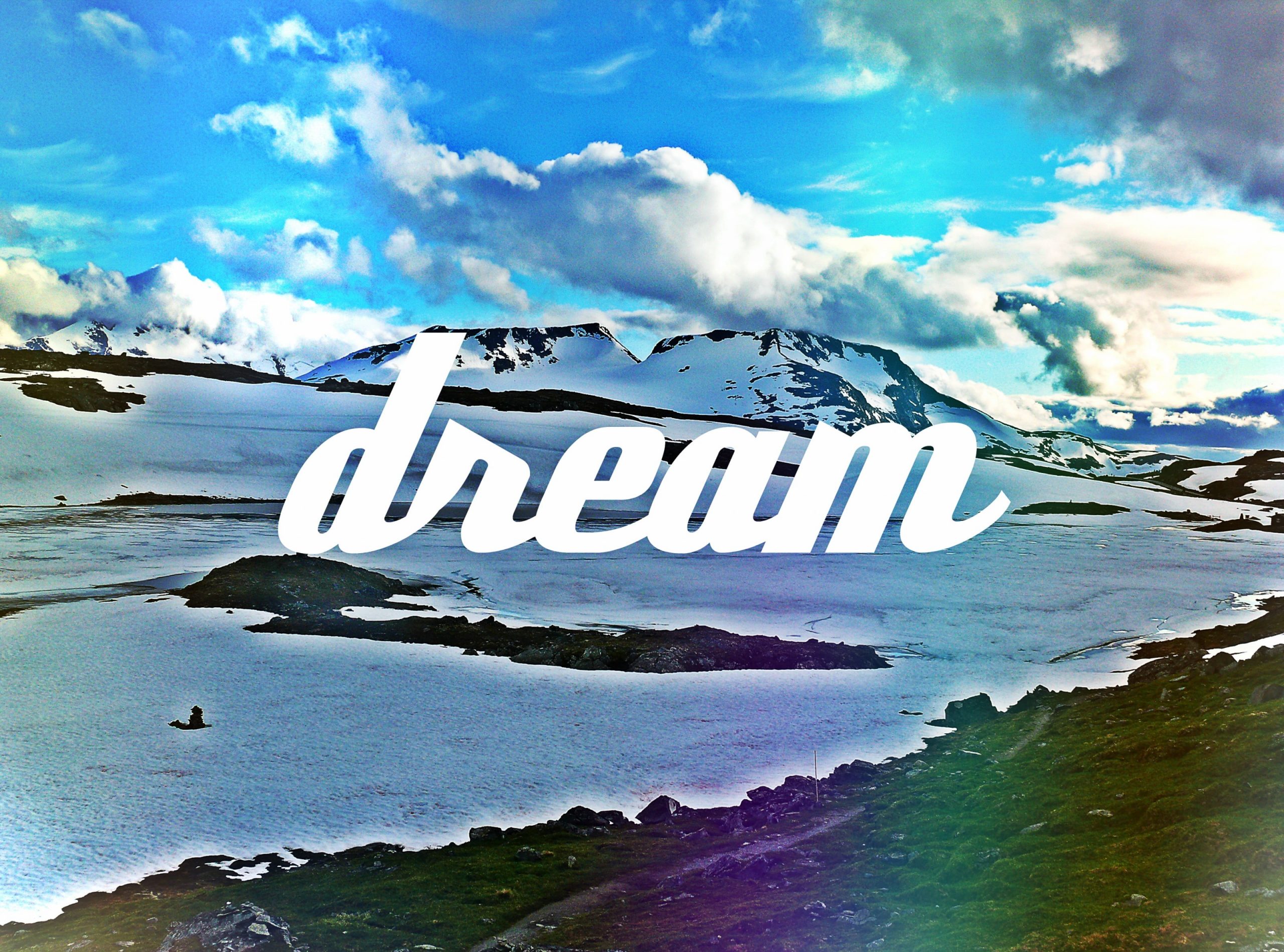 Dream, green grass, Artistic, Typography, yolo, swag, dope, norway wallpaper