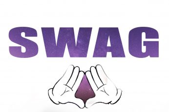 Swag 3D wallpaper, SWAGGAH, triangle, gloves, universe, stars
