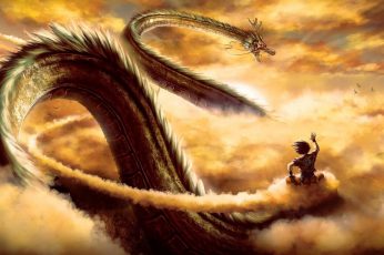 Fantasy dragon ball wallpaper