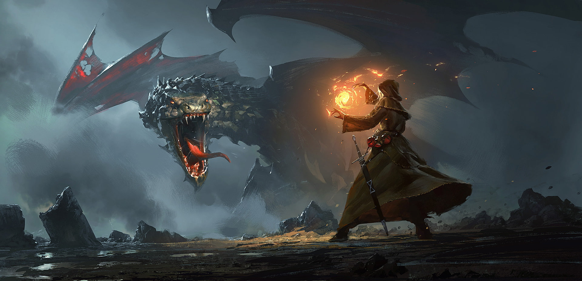 Fantasy dragon wallpaper hd