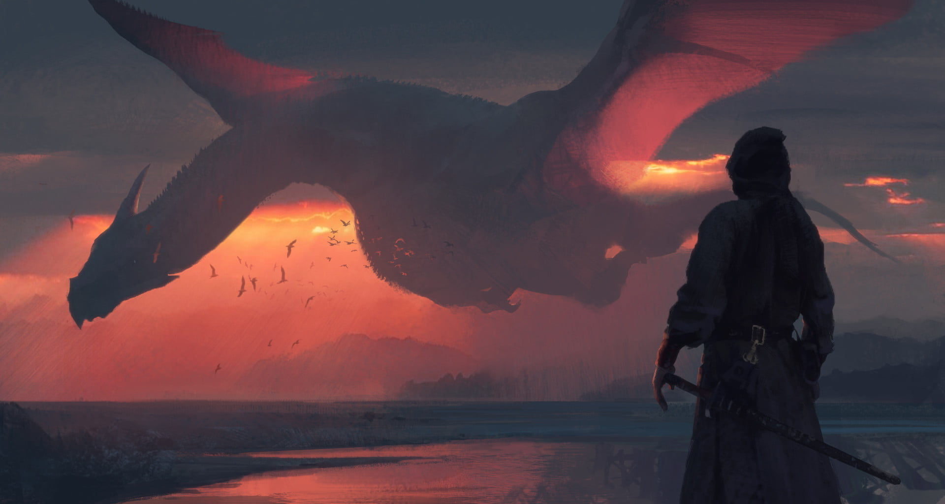 Fantasy wallpaper dragon