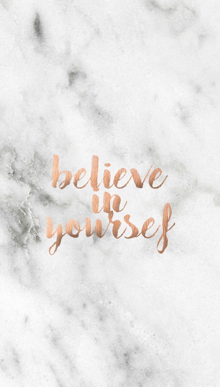 Rose gold quote, marble background • Wallpaper For You HD