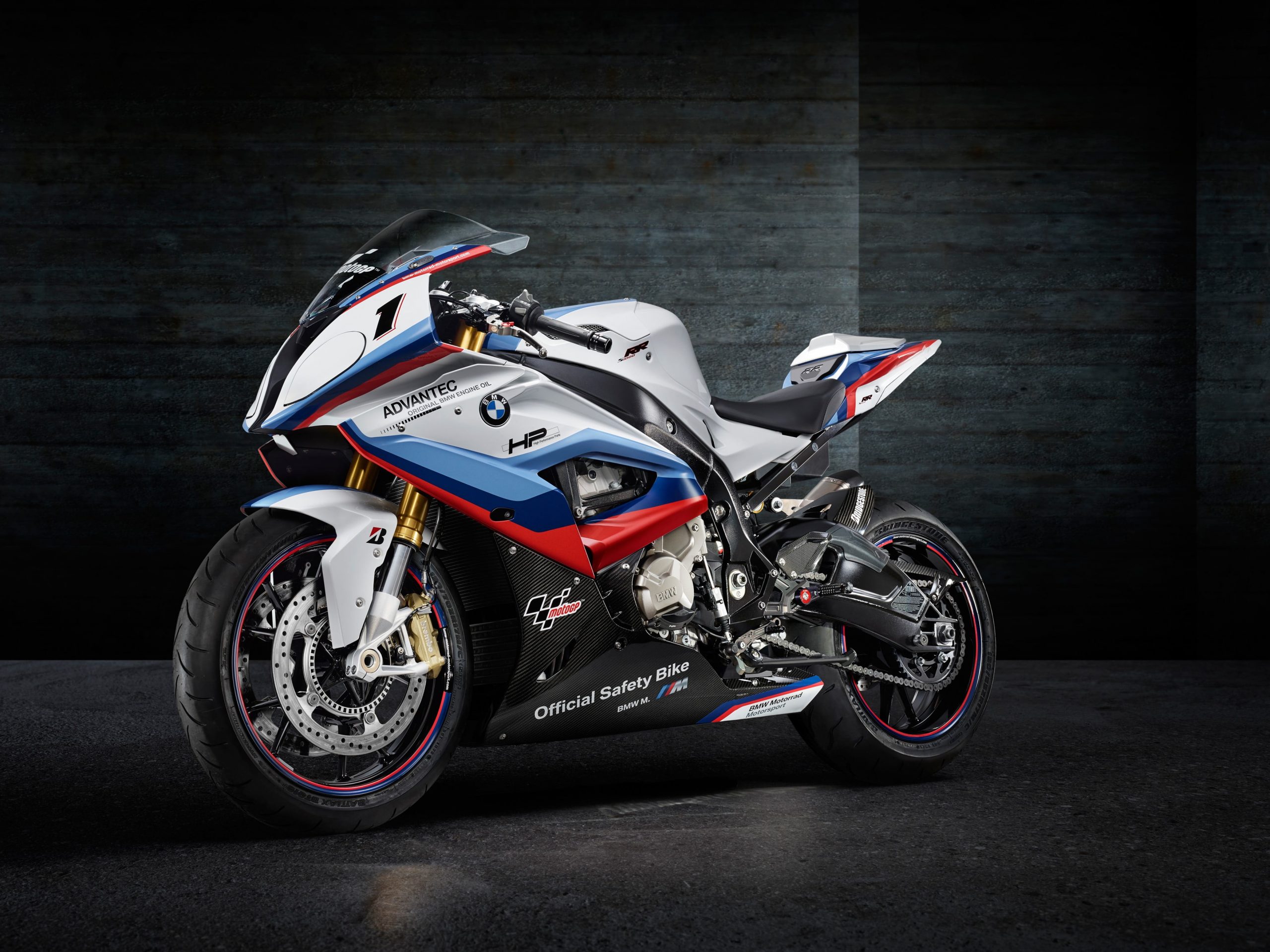 Wallpaper gray and blue sports bike, motorcycle, BMW S1000RR, Moto GP, superbike