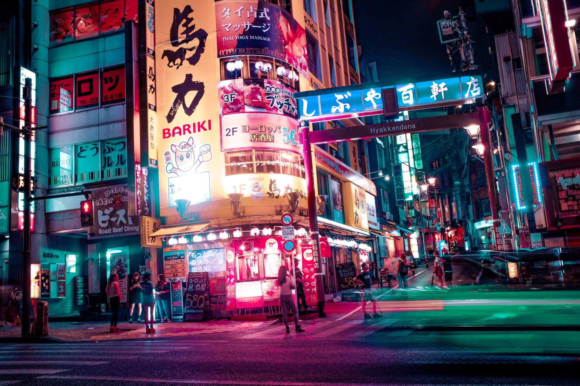 Wallpaper Japan, Tokyo, Night, Urban, Lights, Neon, Street - Wallpaperforu