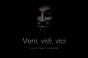 Wallpaper anonymous, computer, hacker, legion, mask, quote