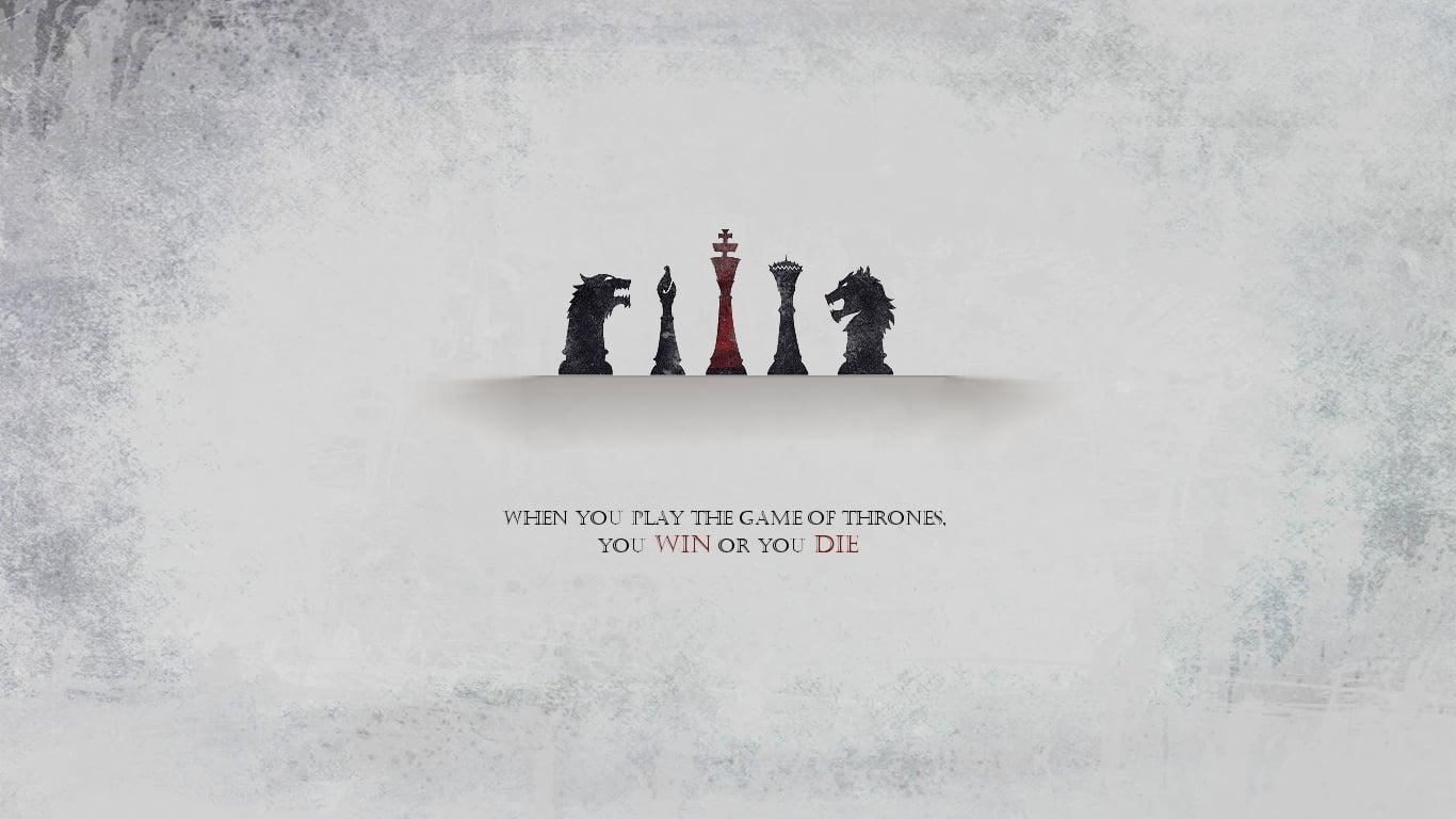 Wallpaper Game of Thrones logo, Book quotes, chess, A Song of Ice and Fire