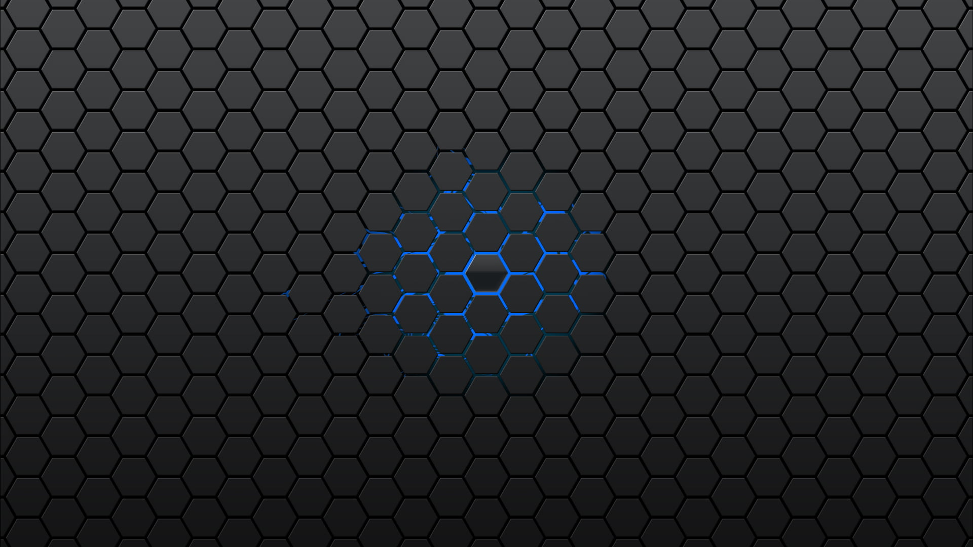 Black and blue abstract wallpaper, gray and blue honeycomb graphic