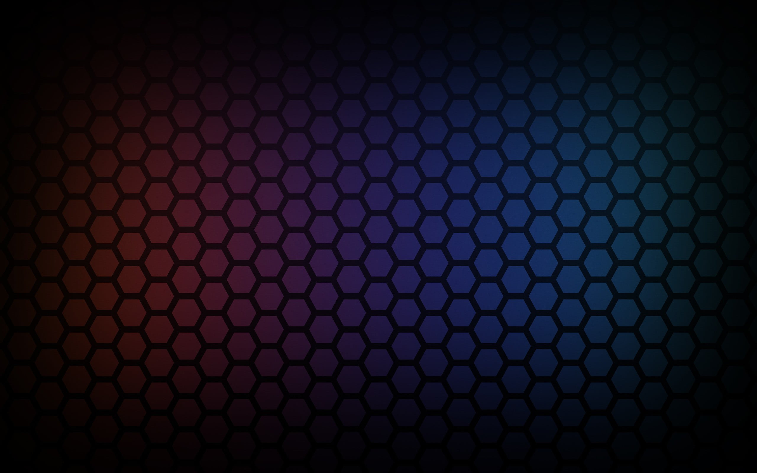 Black honeycomb graphic wallpaper, hexagon, colorful, pattern