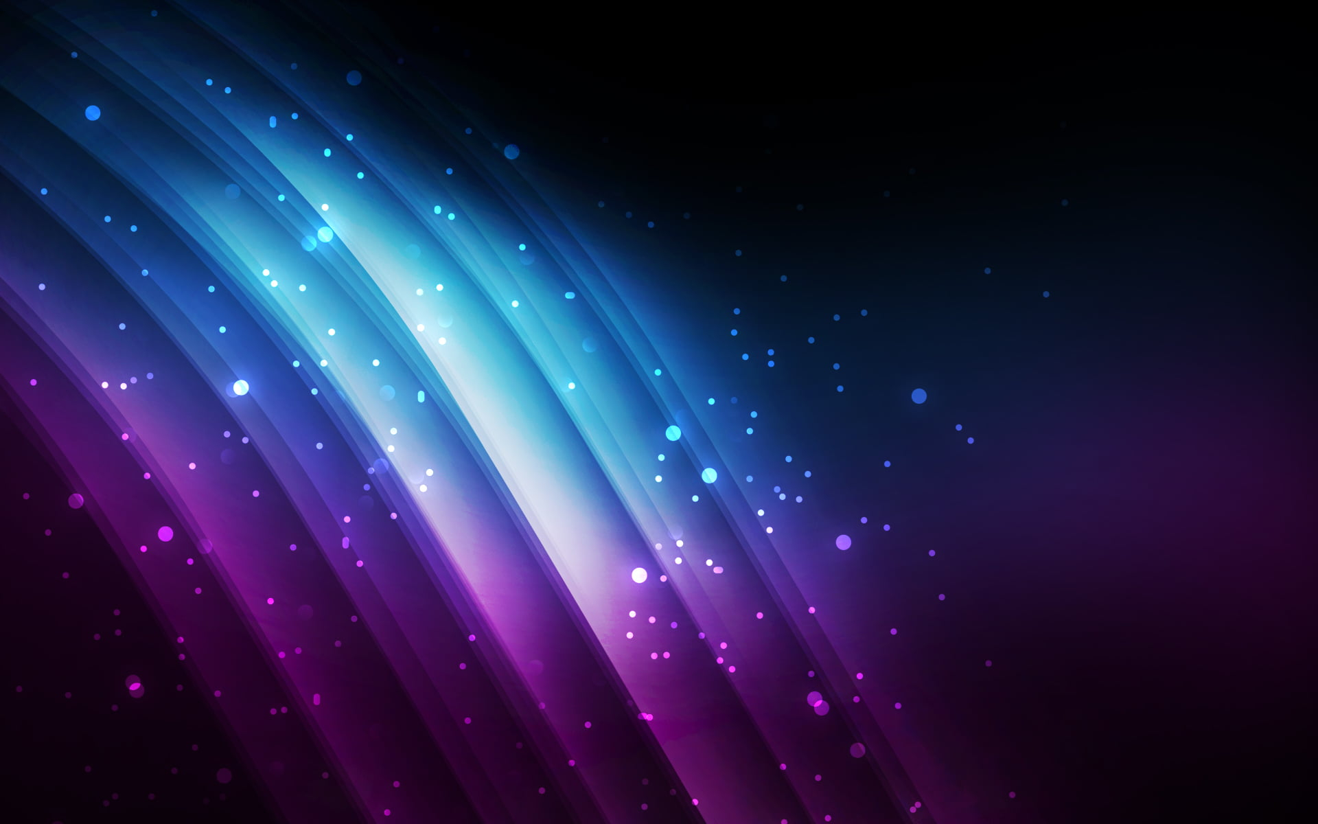 Black and purple graphic wallpaper, blue, bokeh, simple, abstract