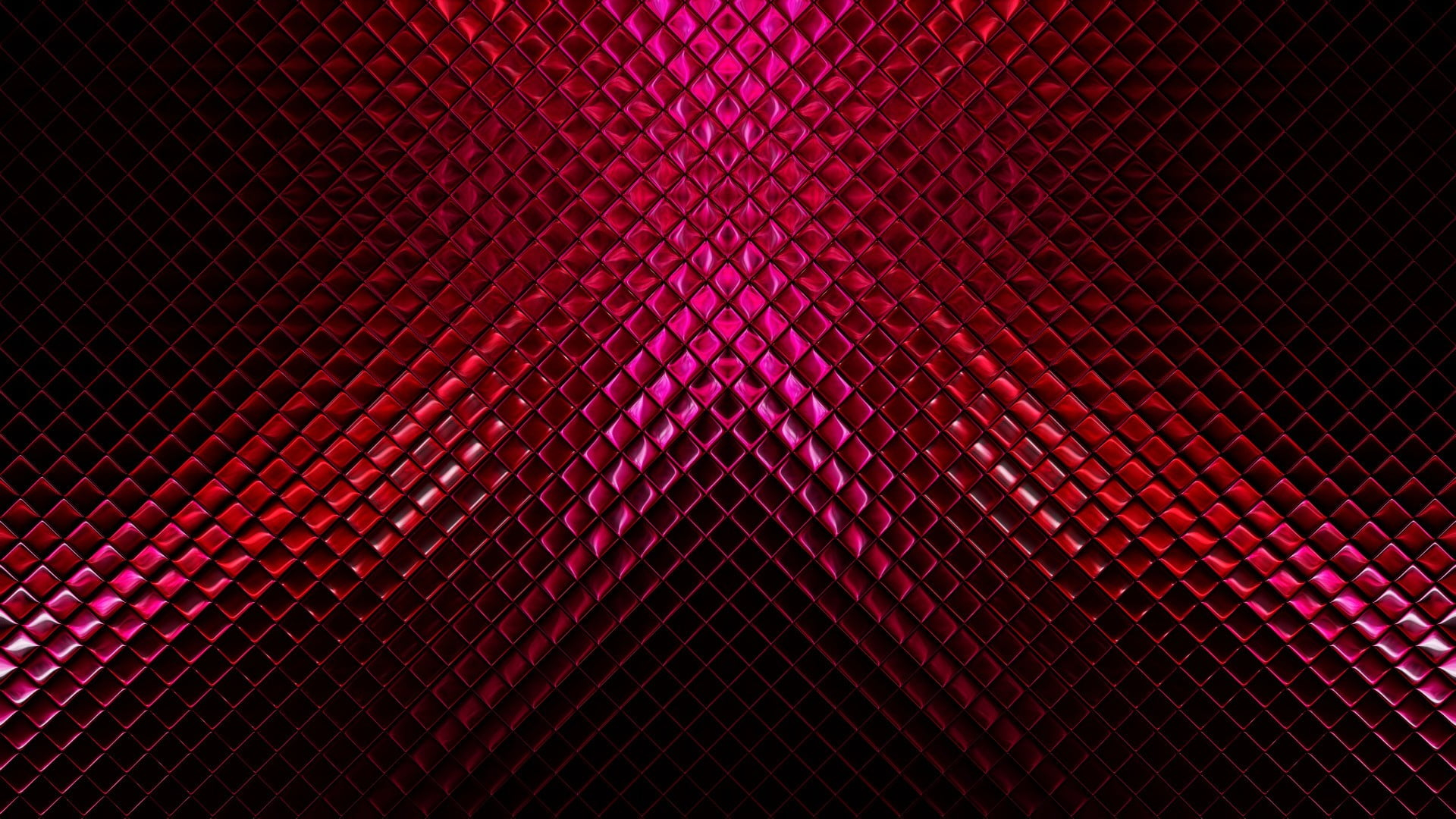 Red abstract painting, metal, digital art, texture, pattern, full frame