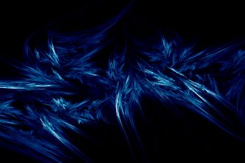 Blue and black abstract painting, digital art, black background
