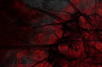 Red and black abstract art wallpaper, shapes, digital art, no people
