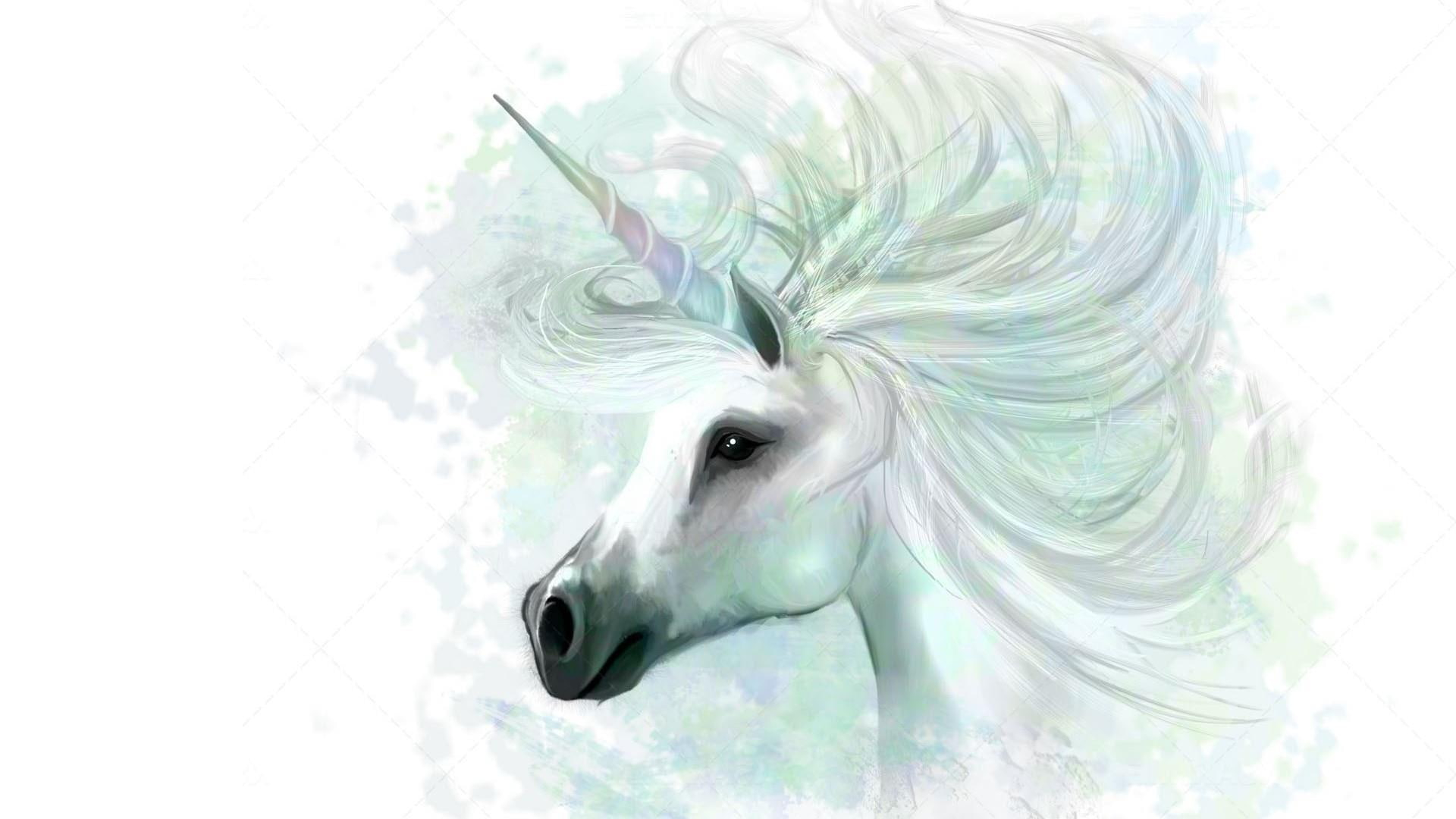 Unicorn wallpaper, fictional character, mythical creature, mane, illustration