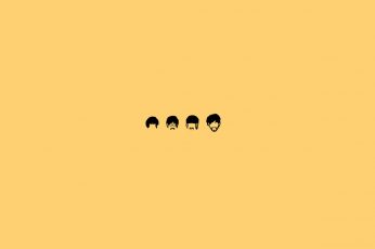 The Beatles, yellow aesthetic wallpaper