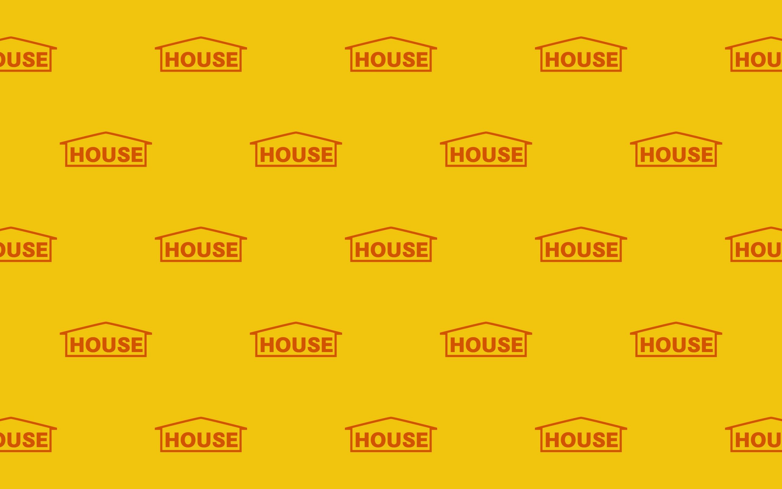 Yellow Aesthetic House wallpaper