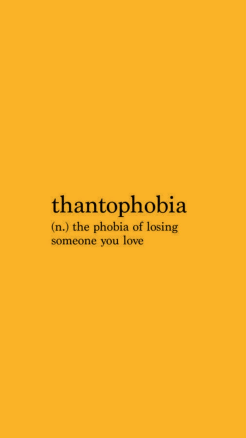 Thantophobia, aesthetic yellow wallpaper