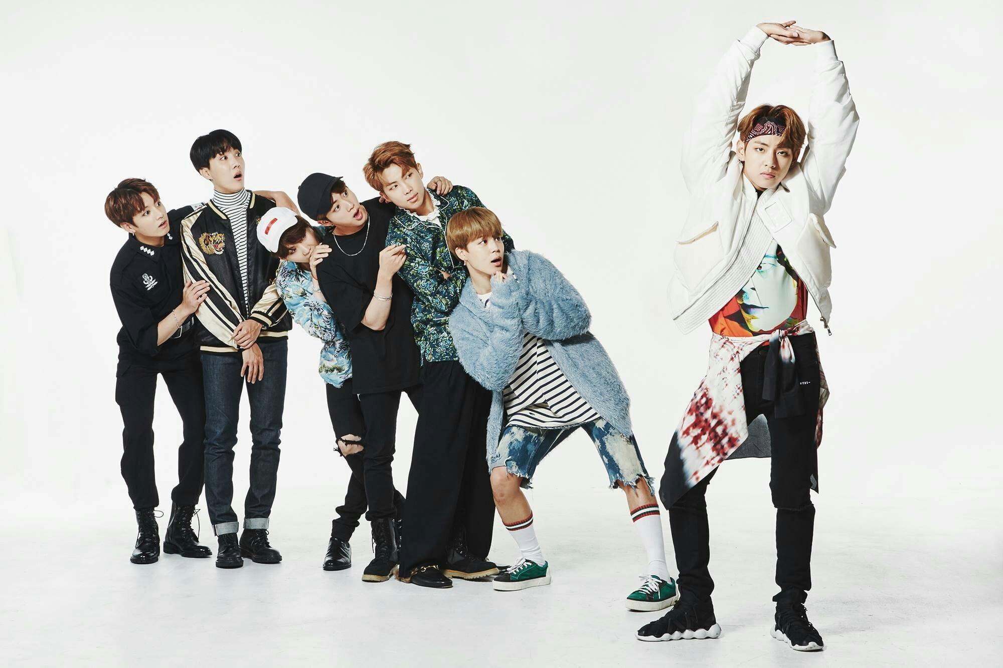 BTS wallpaper, J – Hope, V, Jin, Suga, RM , Jimin, Jungkook, full length