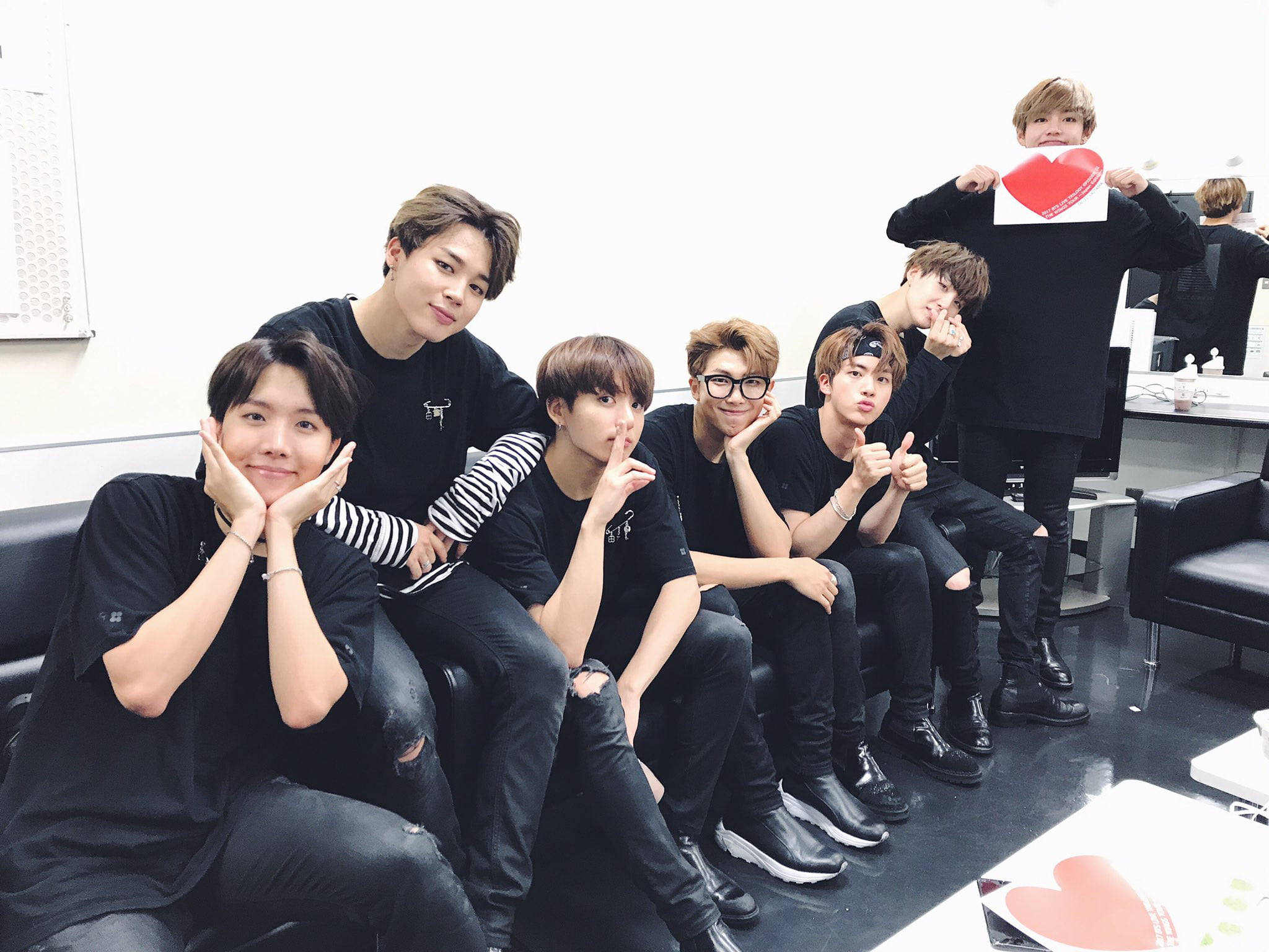 BTS desktop wallpaper, J - Hope, V, Jin, Suga, RM , Jimin, Jungkook, group of people