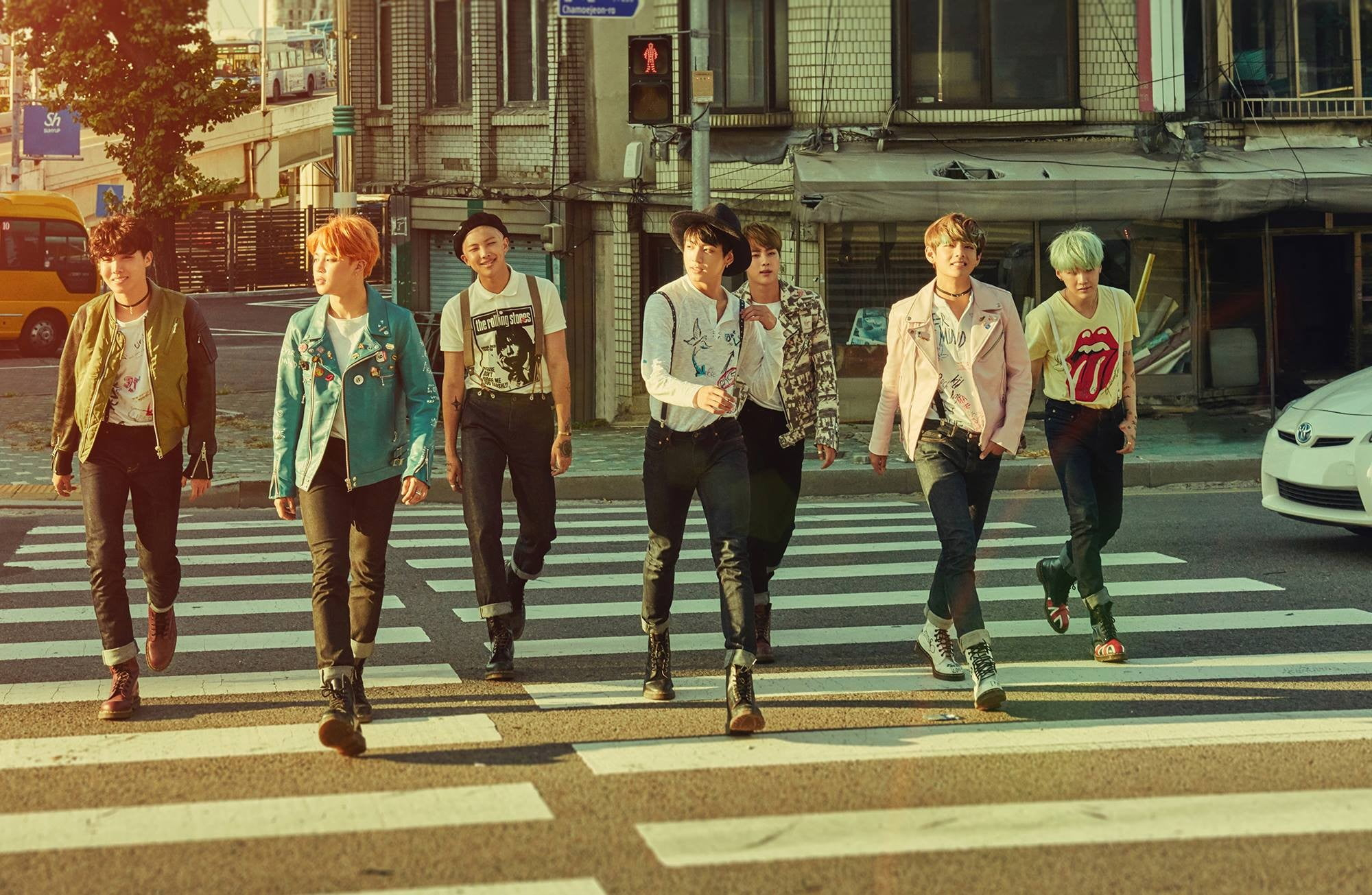Men’s white long-sleeved shirt wallpaper, BTS, K-pop, J – Hope, Rap Monster