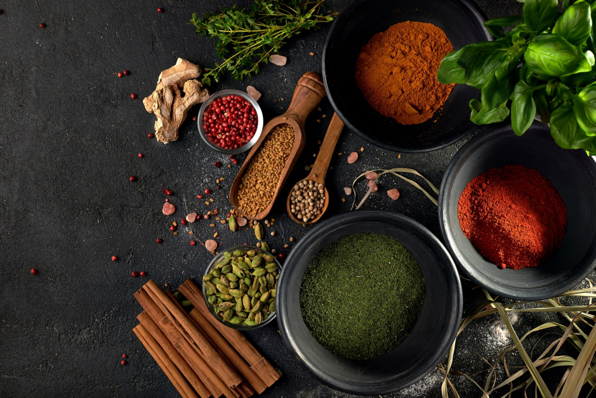Food wallpaper, spices, still life, colorful