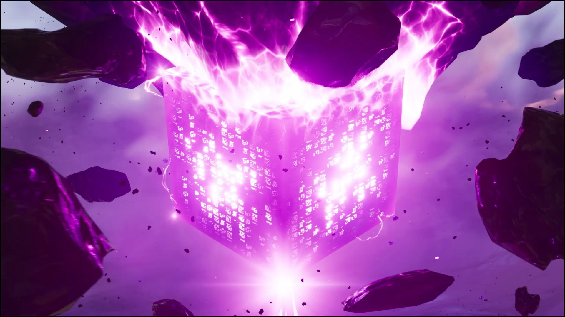 Fortnite wallpaper, Xbox One, video games, purple, water, indoors, pink color